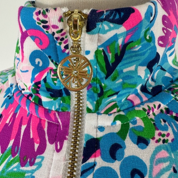 New Lilly Pulitzer Skipper Popover Mandevilla Baby Paradise Petals S Small - Picture 4 of 16